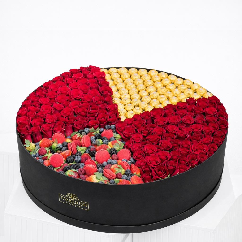 floral and gourmet hatbox