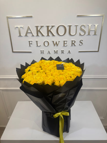 Yellow Infinity Roses