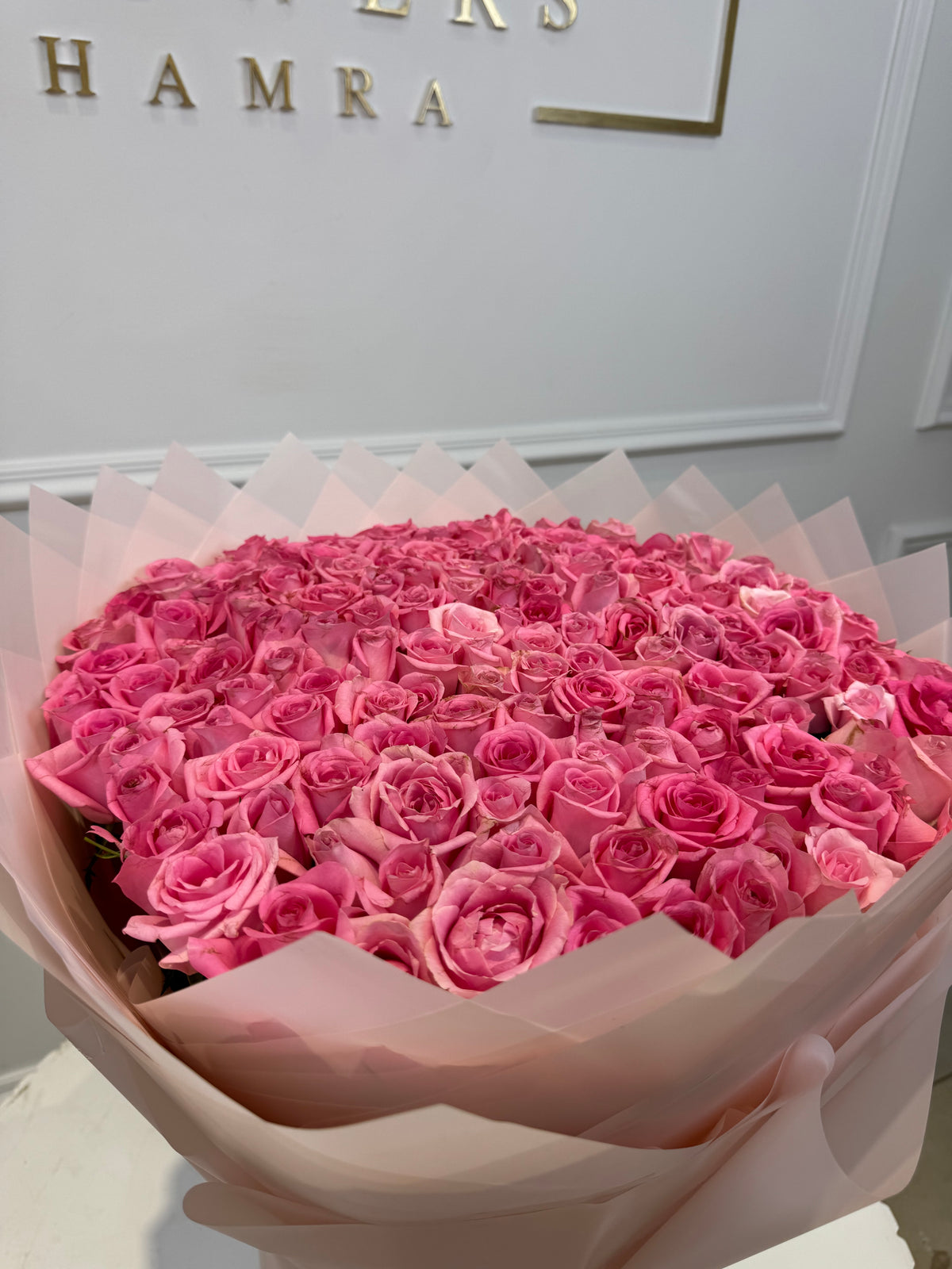 Hot Pink Infinity Roses