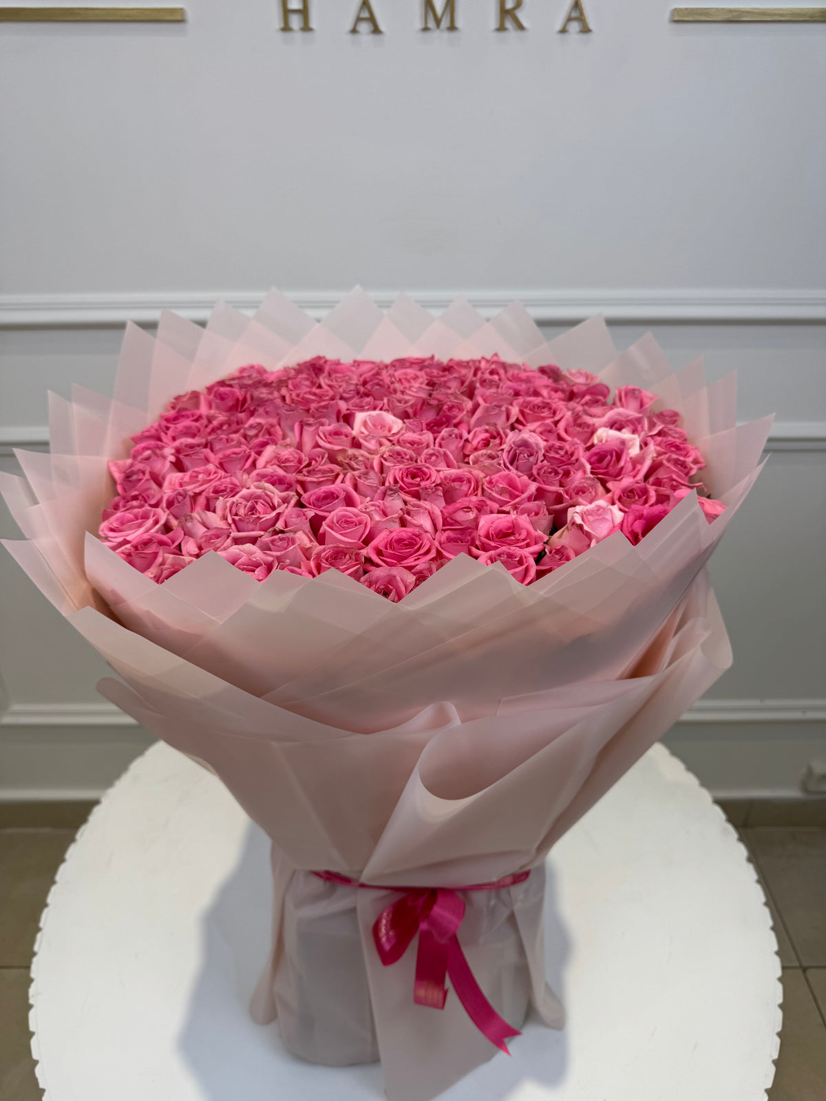 Hot Pink Infinity Roses