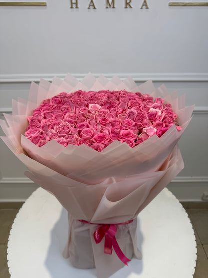 Hot Pink Infinity Roses